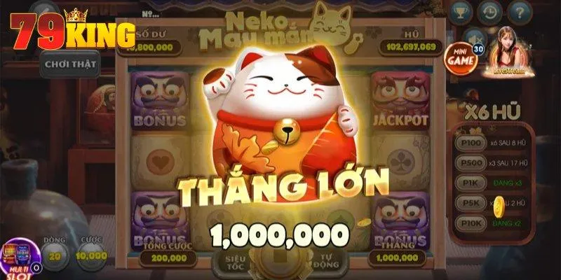 Tuyệt chiêu chơi Neko may mắn tại 79KING